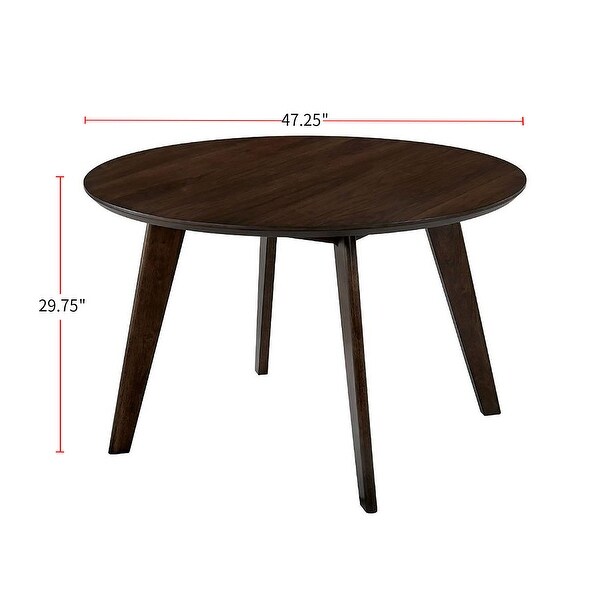 Wooden Dining Table in Gray Walnut Finish - Gray Walnut