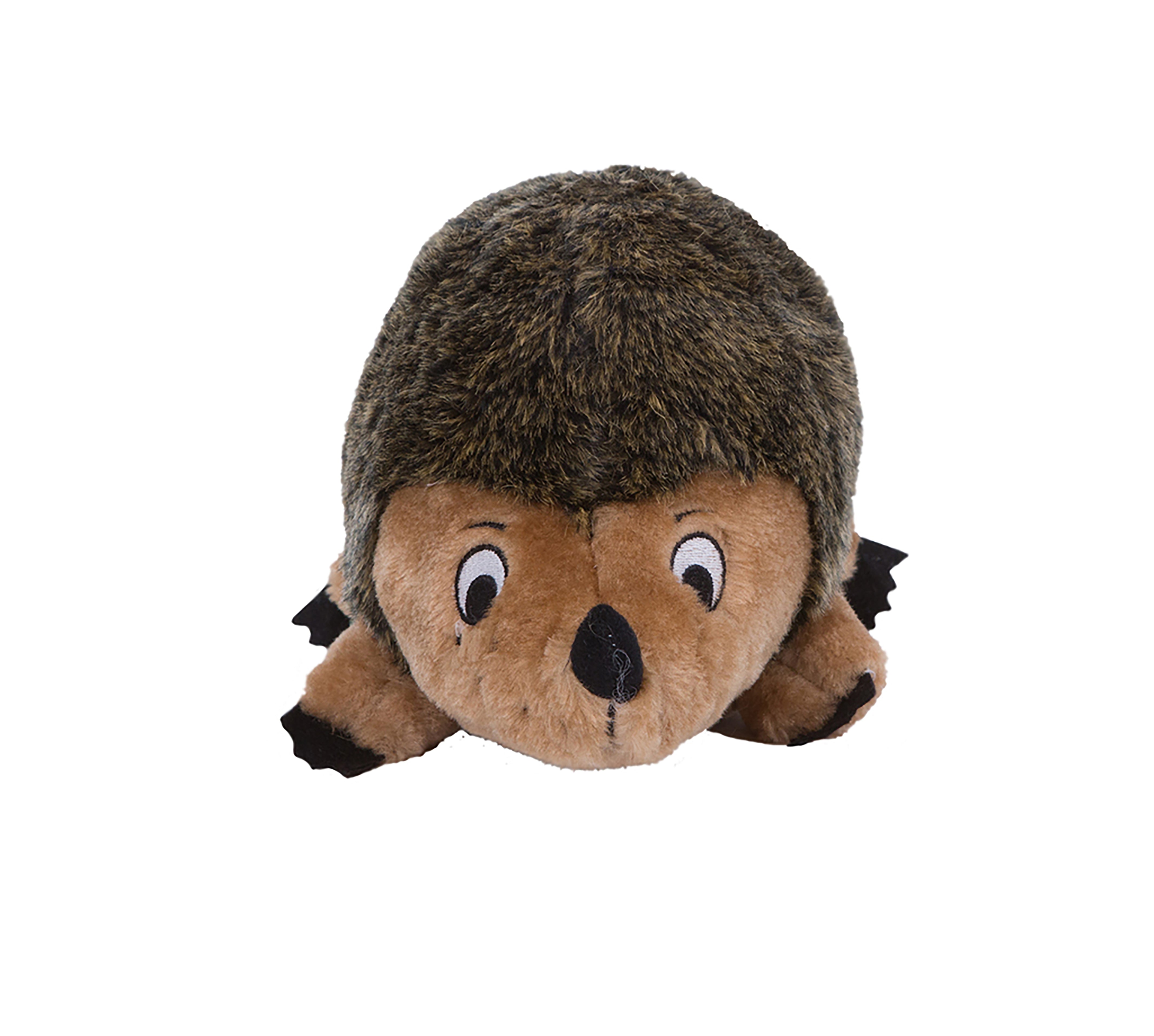 Outward Hound Hedgehogz Grunting Plush Dog Toy， Brown， Medium