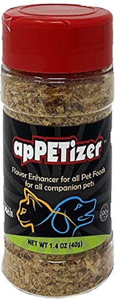 Pet Healthy Brands apPETizer Dog and Cat Food Topping， 1.4-oz bottle