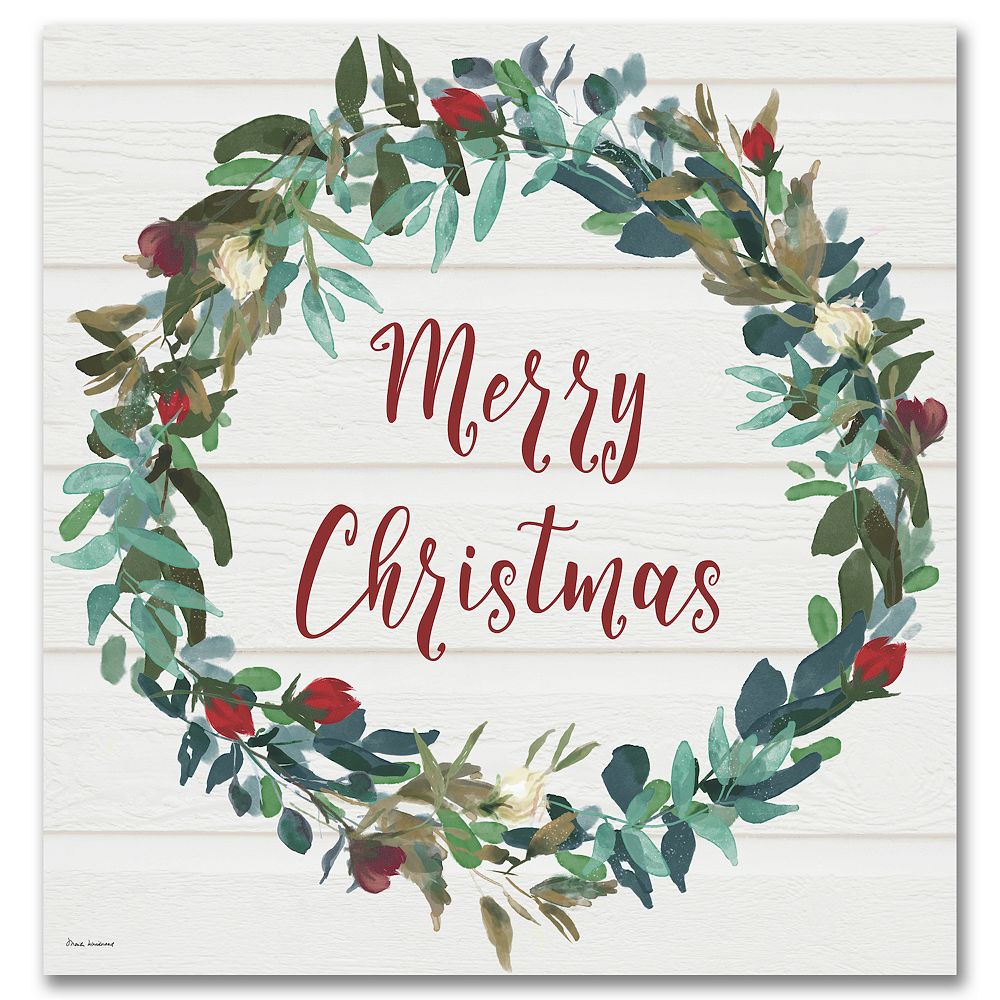 COURTSIDE MARKET Merry Christmas Canvas Wall Art