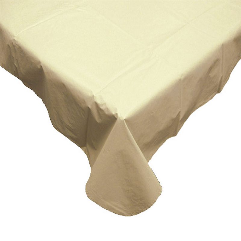 52 x 70 Solid Brown Rectangular Cotton Tablecloth