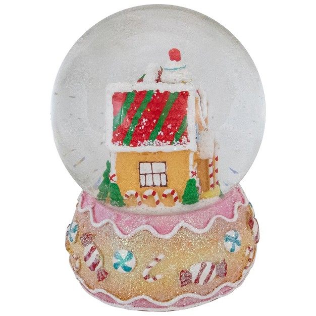 Gingerbread House Musical Christmas Snow Globe