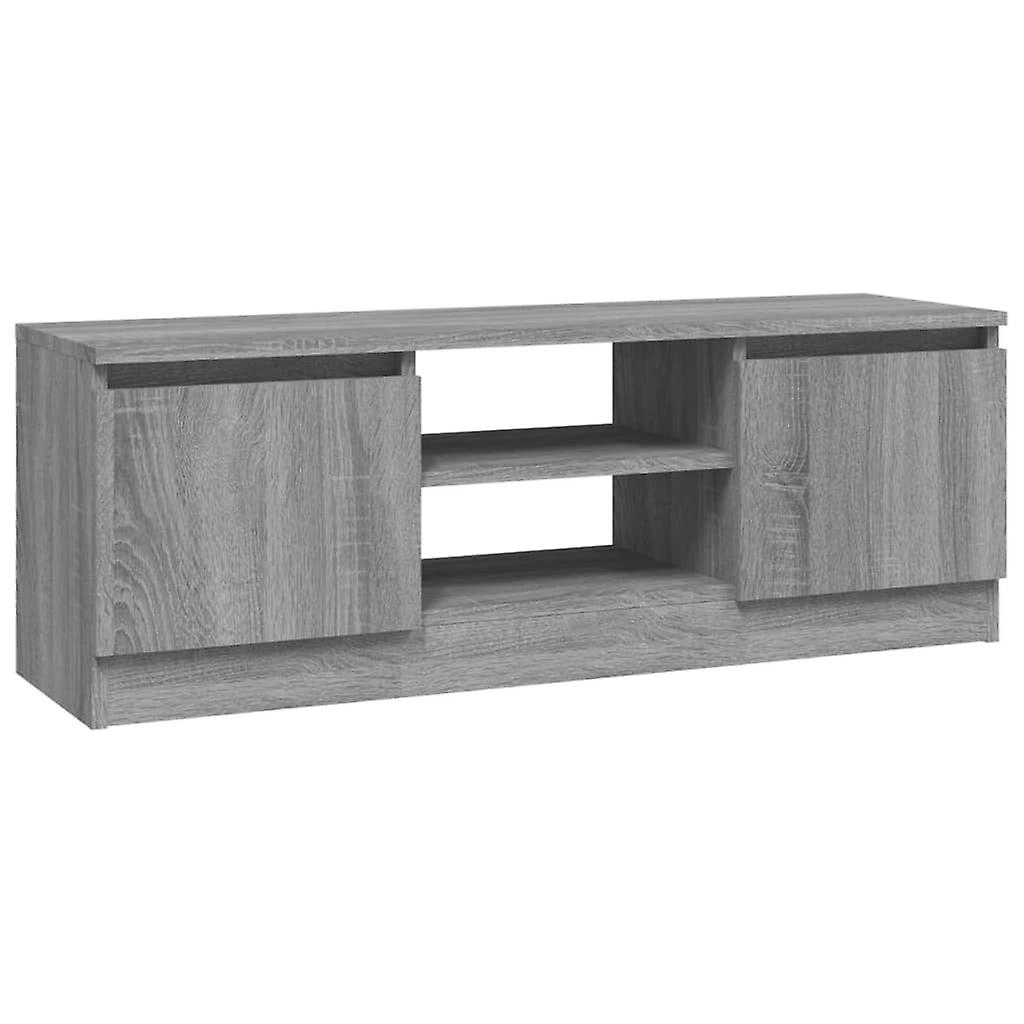 Tv Cabinet With Door Grey Sonoma 102x30x36 Cm