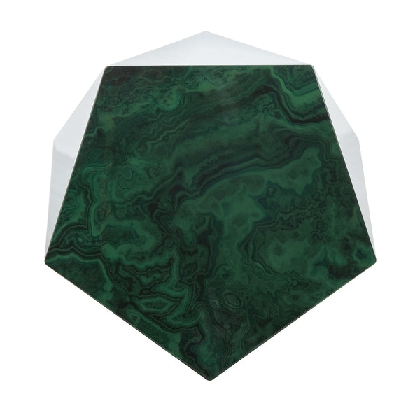 SAFAVIEH Couture Venus Malachite End Table - 18.1