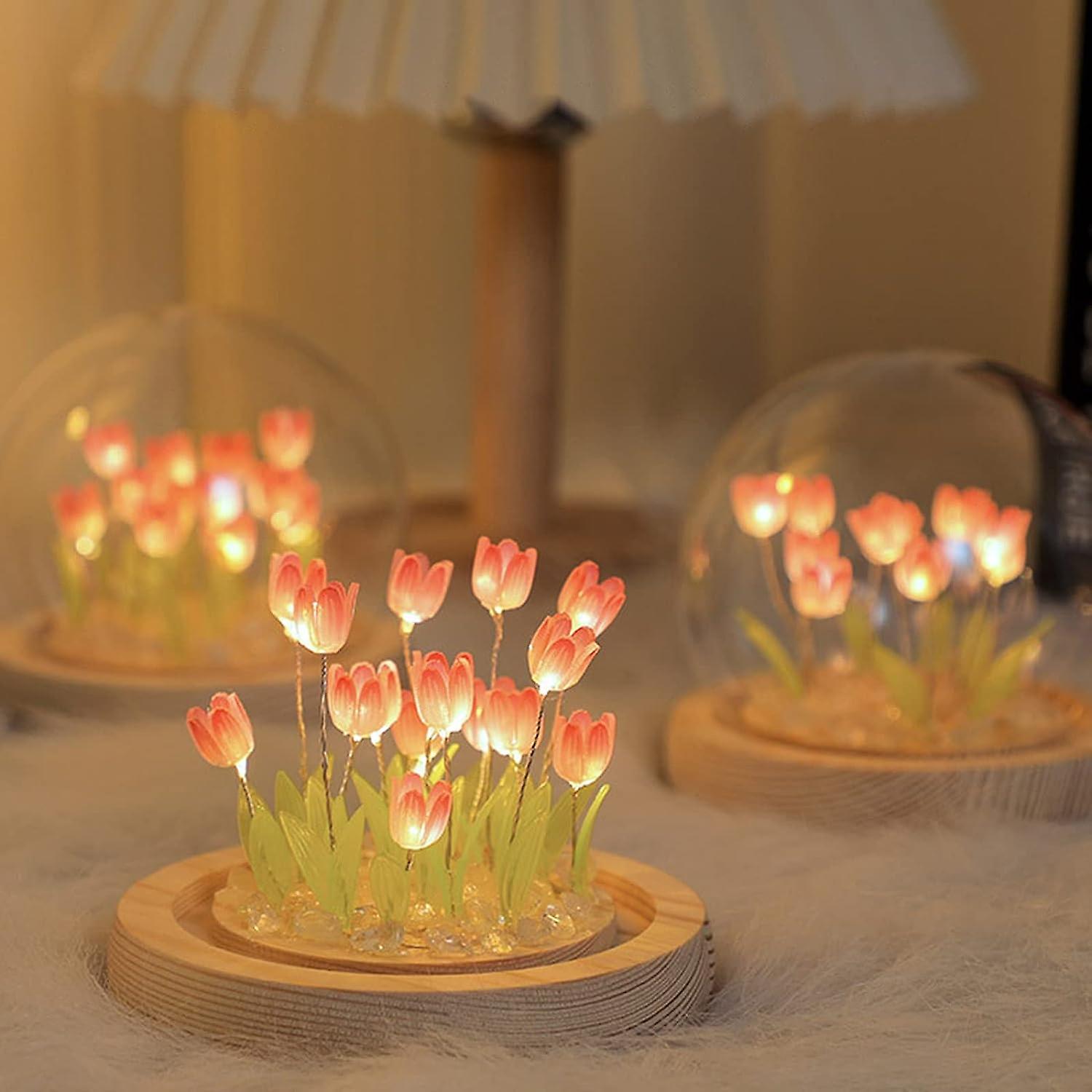 Misnode Diy Tulip     Material Pack   Tulip Ambient     Led Bedroom Lamp Simulation Flower   For