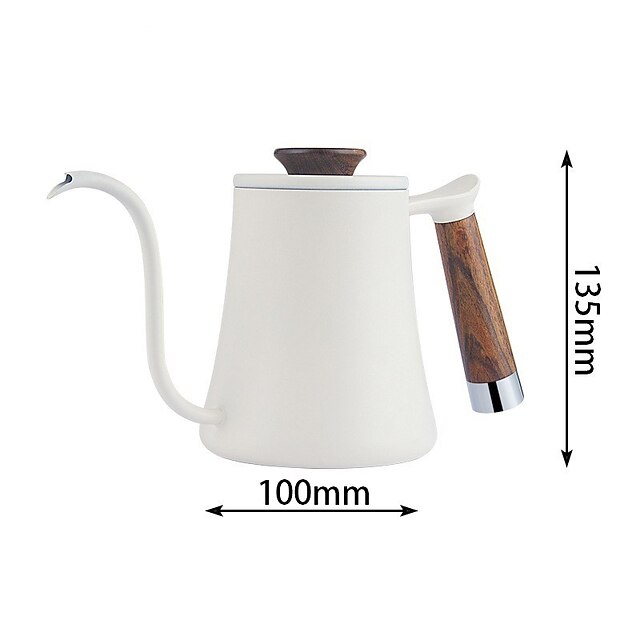 American hand-brewed coffee pot fine mouth stainless steel household coffee appliance set long mouth kettle drip filter pot