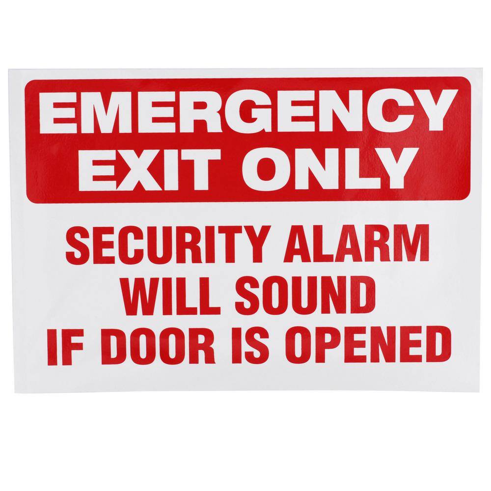 Everbilt 10 in. x 7 in. Emergency Exit Sign 31784