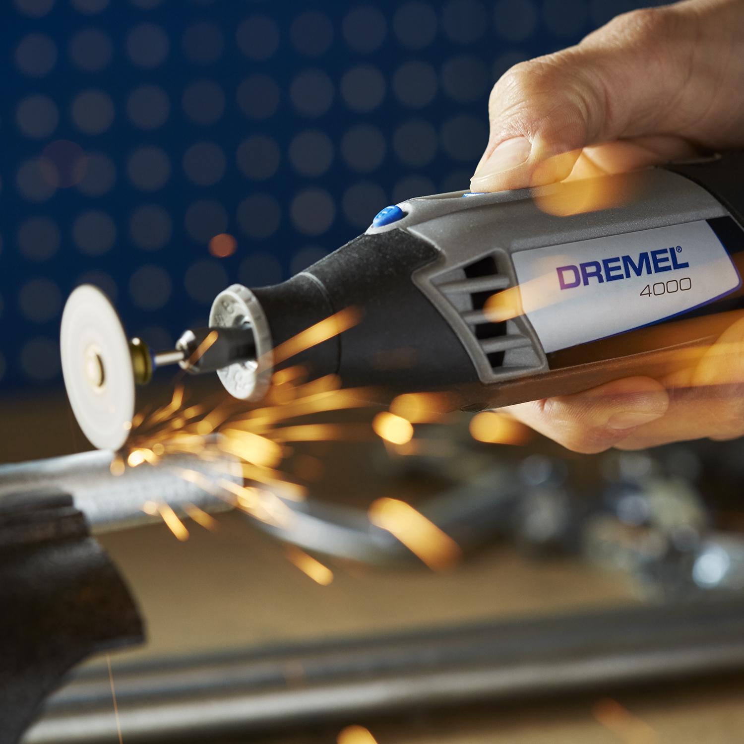 Dremel 4000-6/50 High Performance Rotary Tool Kit with Carrying Case， 6 Attachments， and 50 Accessories， Perfect for Routing， Cutting， Wood Carving