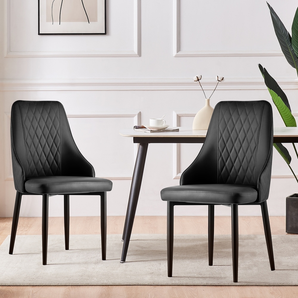 Modern PU Leather Upholstered Dining Chairs with High Back   17.72\