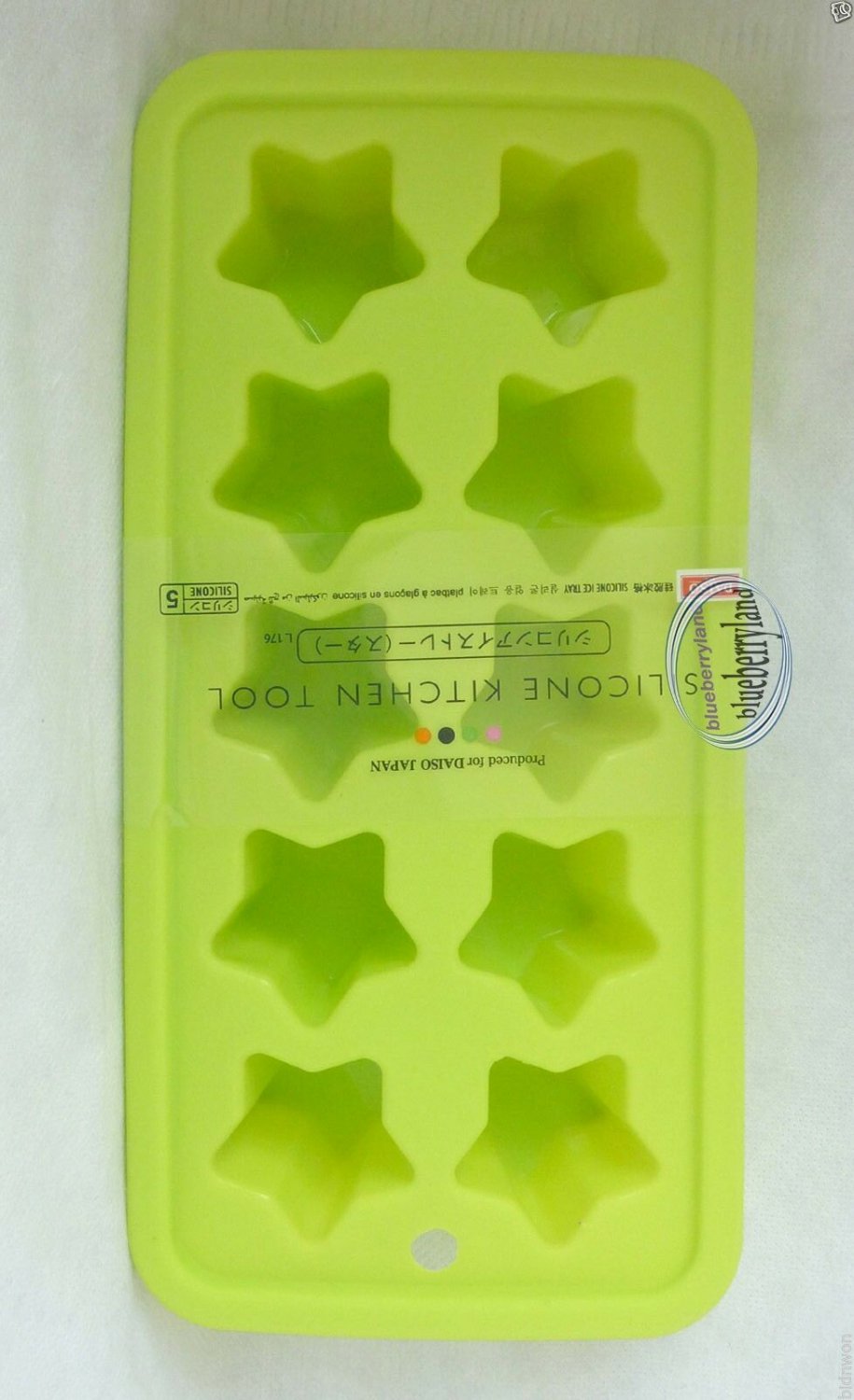 Silicone STAR Shape ICE Cube MOLD Tray Rack Jello Jelly Stars MOULD kitchen kit