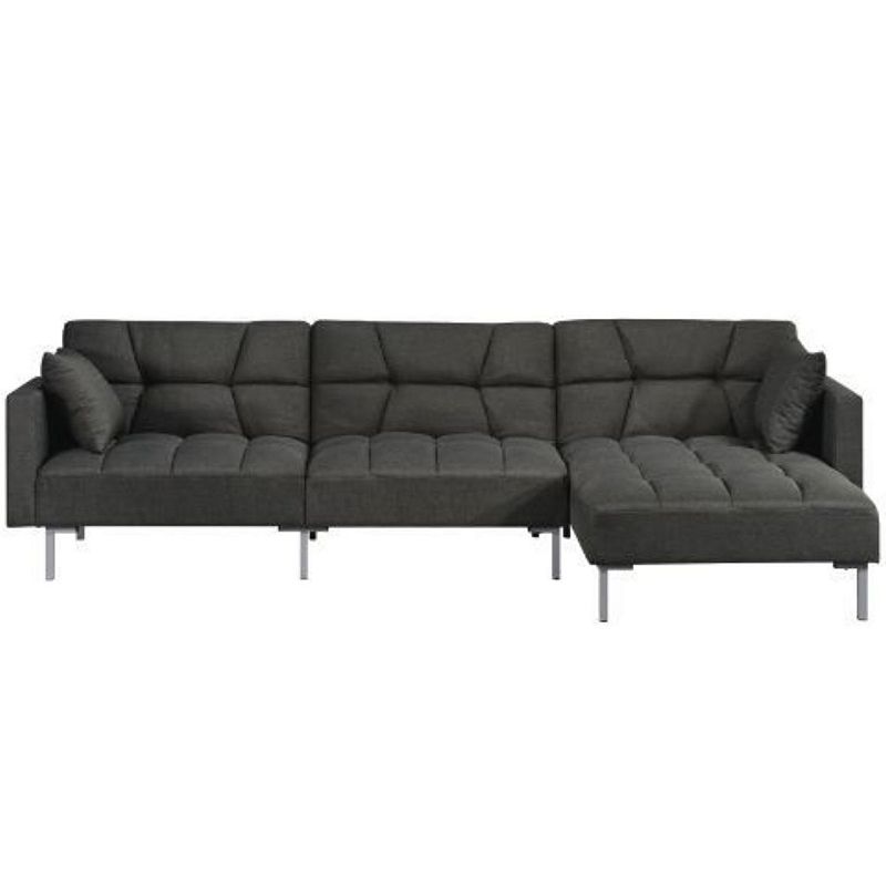 F.c Design Reversible Adjustable Sectional Sofa With 2 Pillows