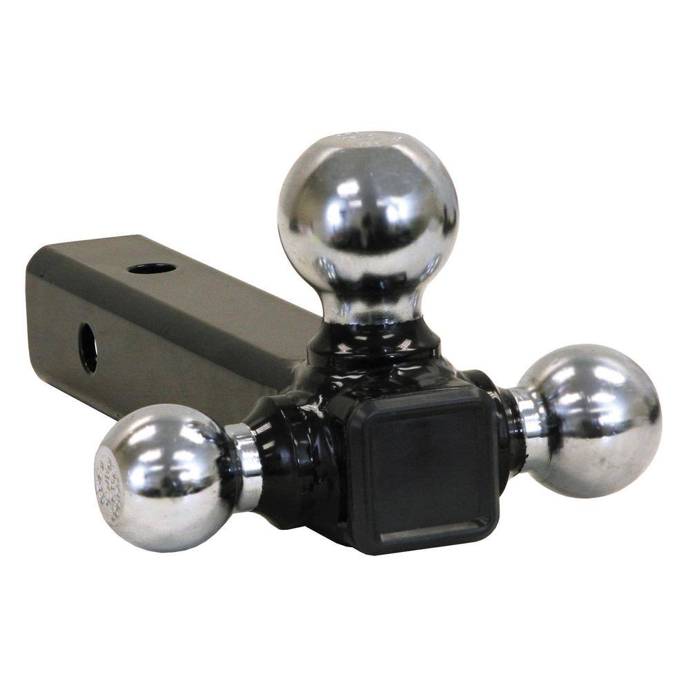 Buyers Products Company Tri-Ball Hitch-Tubular Shank with Chrome Towing Balls 1802207