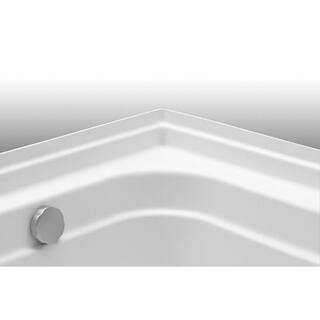 Aquatic Vincenzo Q 66 in. Acrylic Right Drain Rectangular Alcove Whirlpool Bathtub with Heater in White 826541950297