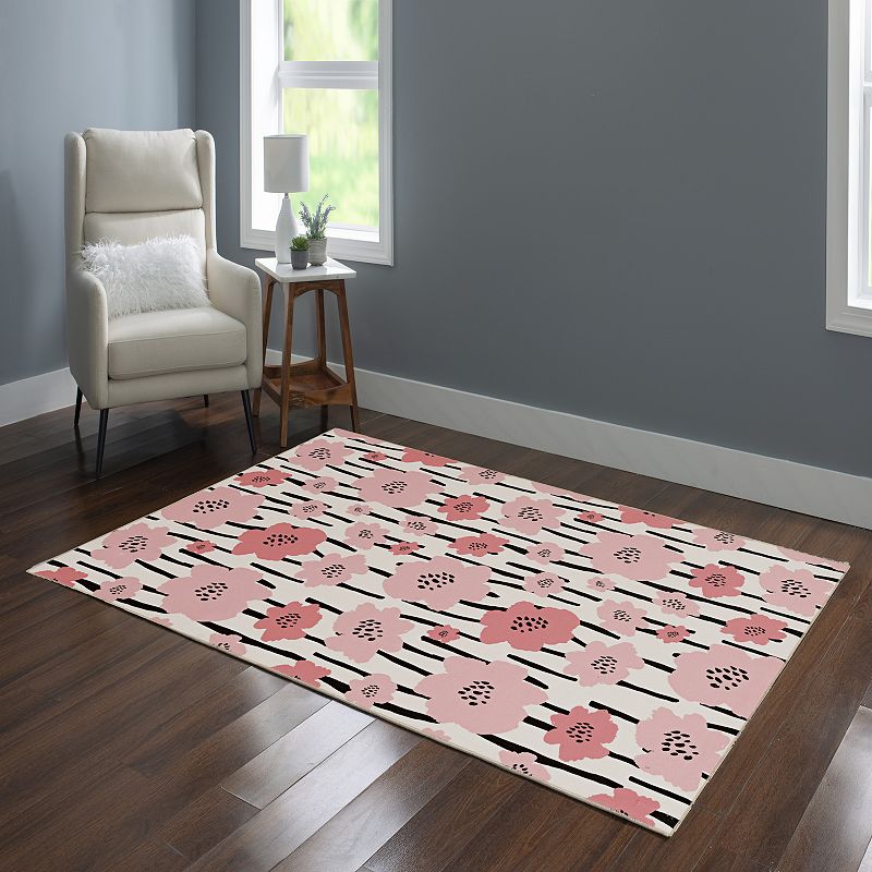 Linon Laurel Washable Rug