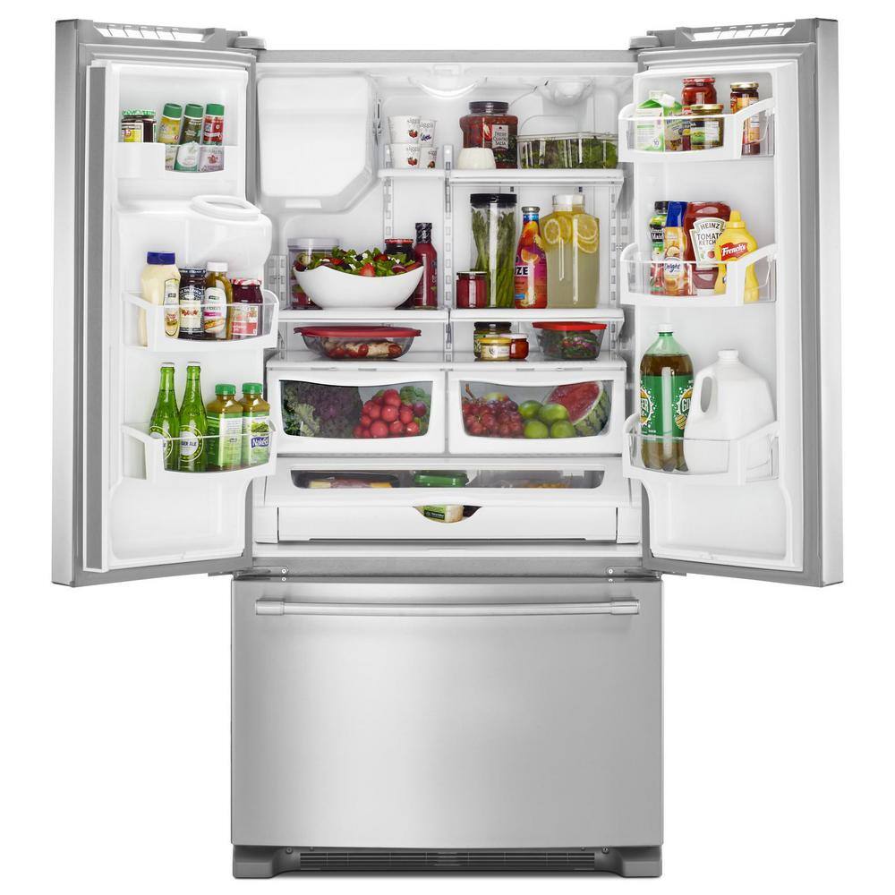 Maytag 25 cu. ft. French Door Refrigerator in Fingerprint Resistant Stainless Steel MFI2570FEZ