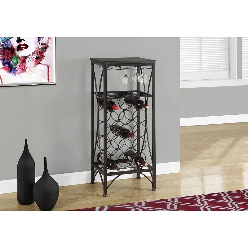 Monarch Home Bar Wine Rack Floor Decor