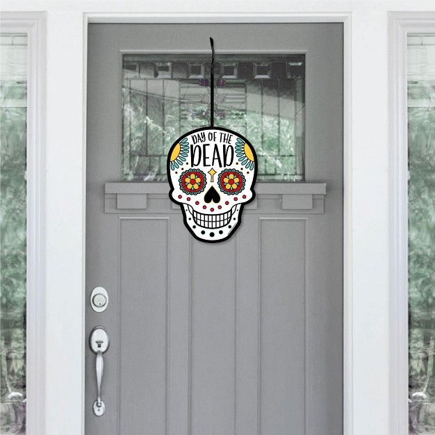 Big Dot Of Happiness Day Of The Dead Hanging Porch Sugar Skull Party Outdoor Decorations Front Door Decor 1 Piece Sign