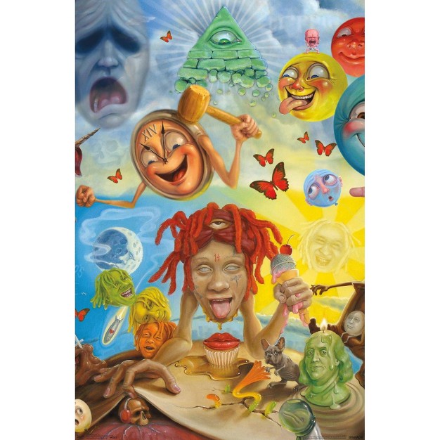 X 22 quot Trippie Redd Art Premium Poster Trends International