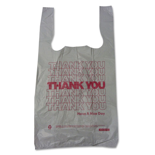 Barnes Paper Company Plastic Thank You T-Sacks | 6