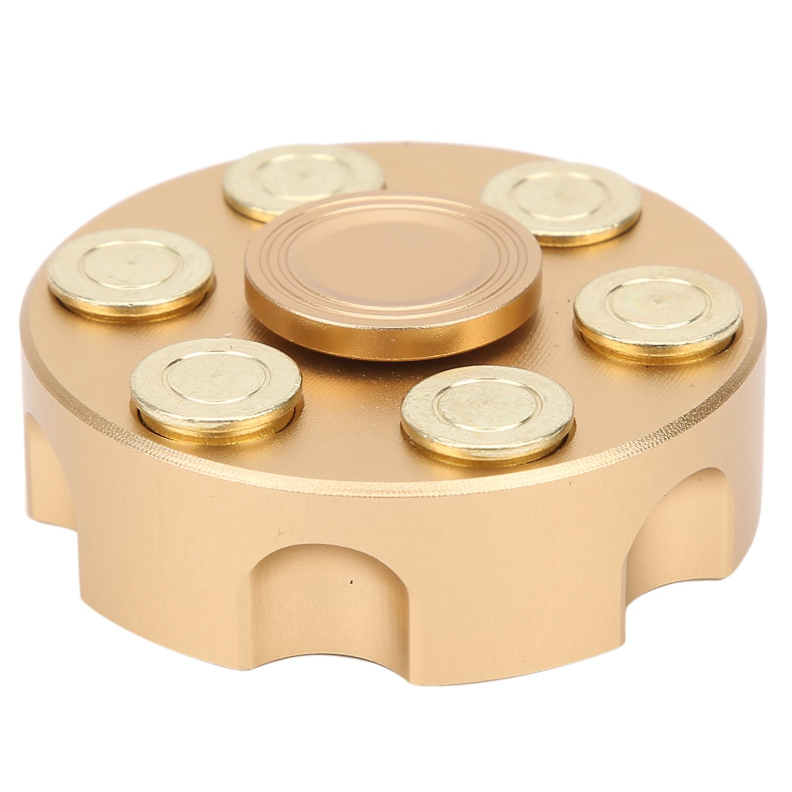 Mini Spinner Pure Copper Detachable With Rotating Bullets Stress Relieving Toys For Adults Childrenrevolver With Iron Box