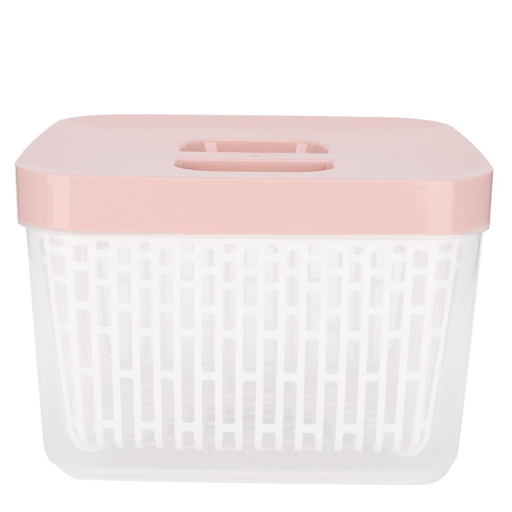 Portable Double Layer Filter Fruit Vegetable Washing Basket Strainer Kitchen Accessory