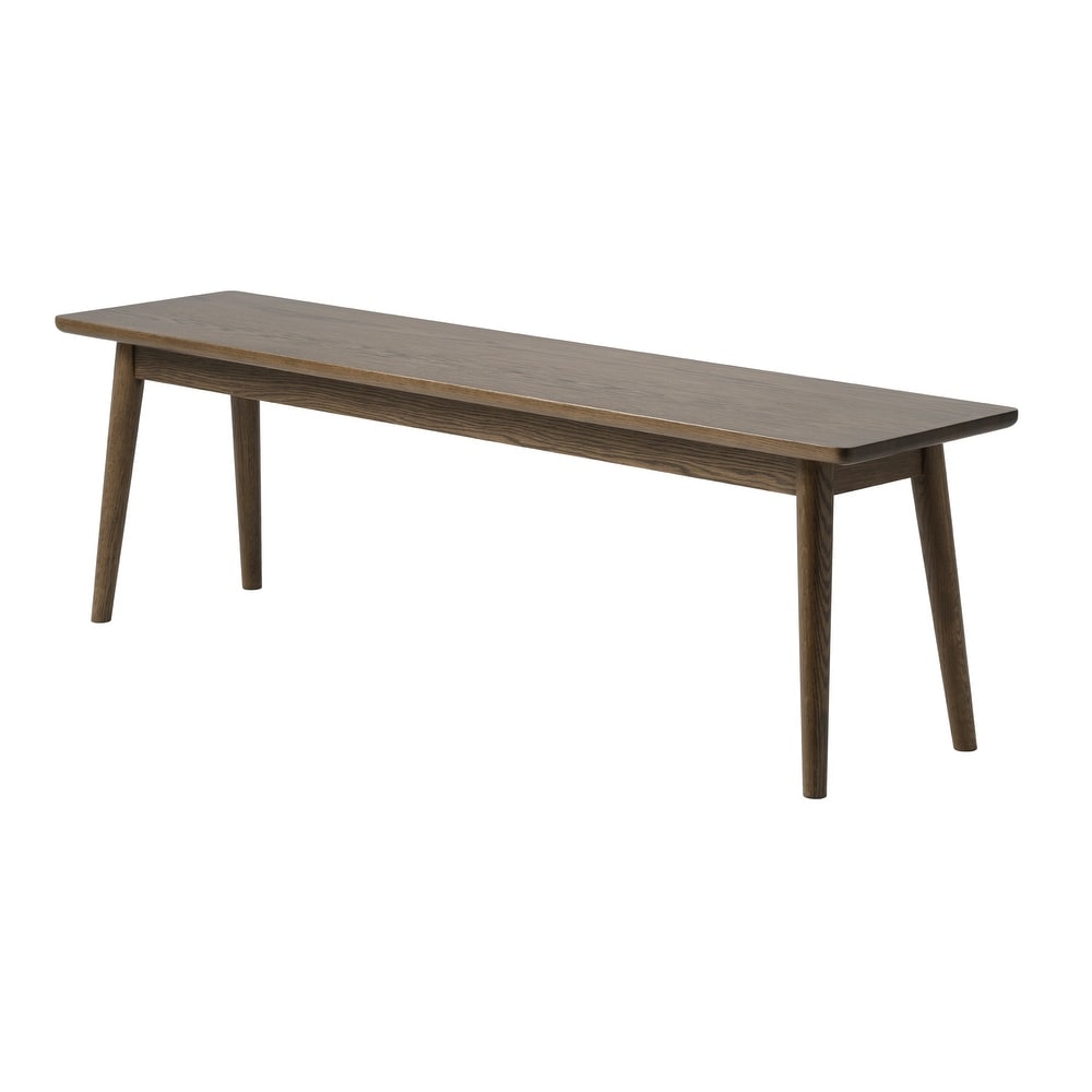 Rye Studio Bailyn Modern Oak Bench  Smoked Oak