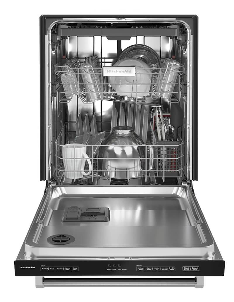 KitchenAid 24 Black Built-In Dishwasher With Third Level Utensil Rack