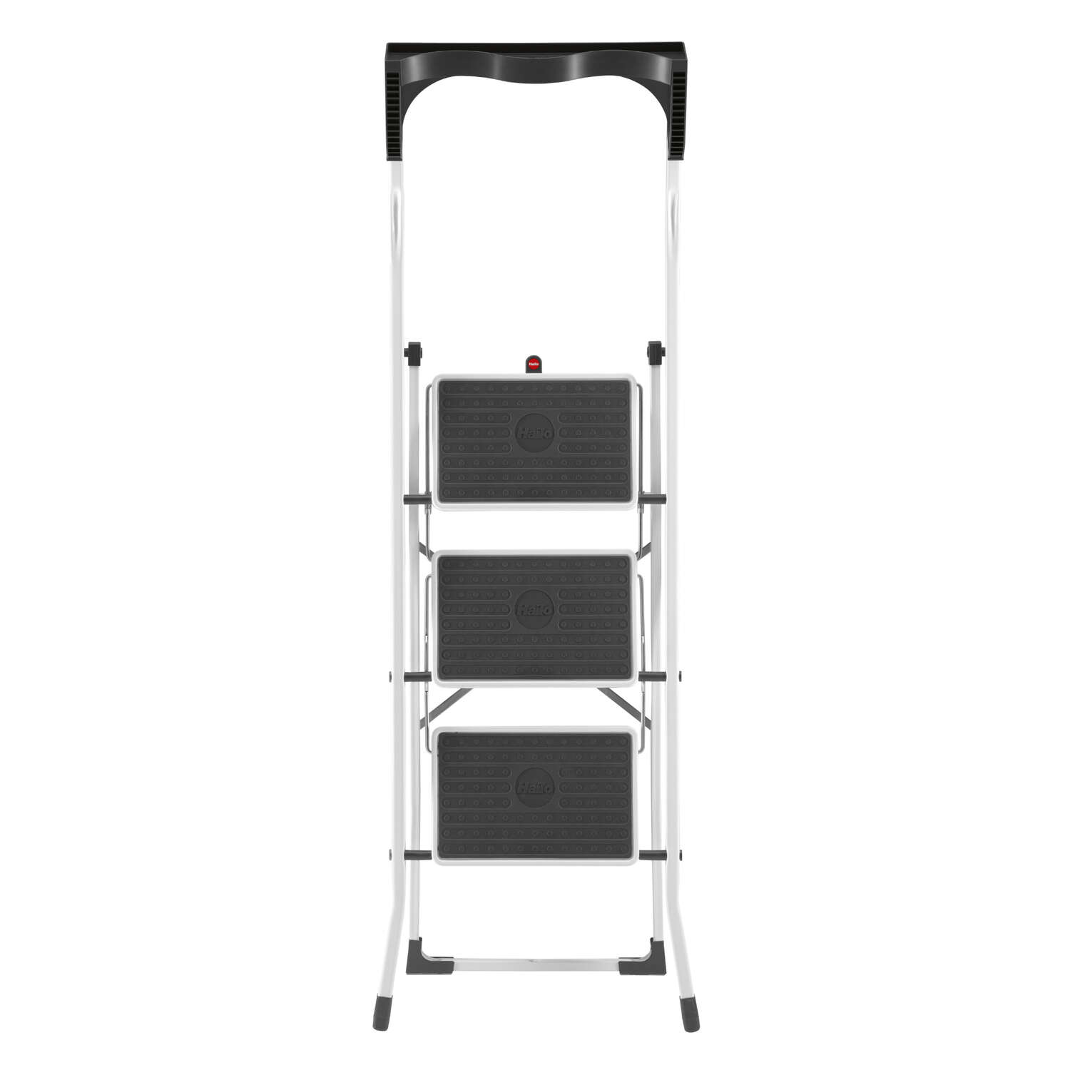 Hailo 52 in. H X 18.9 in. W 330 lb. capacity 3 step Steel Folding Step Stool