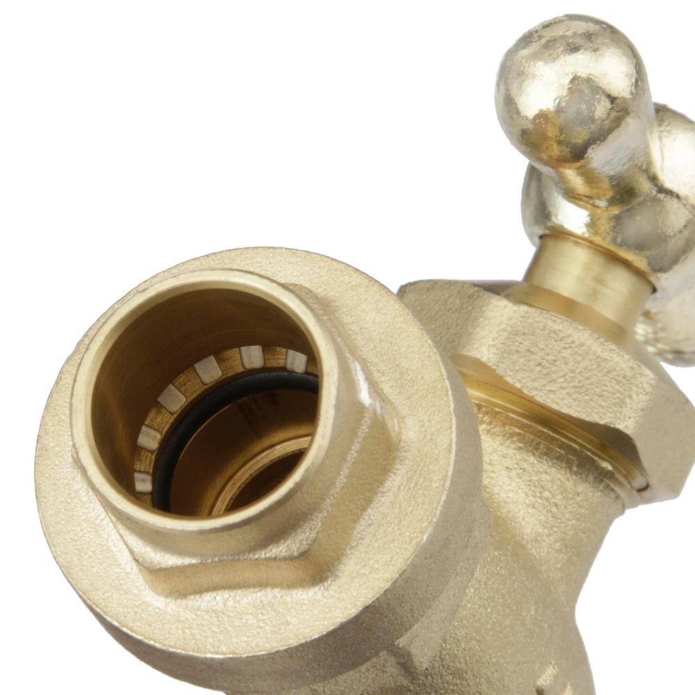 GripWerks 12 in. Push-Fit x 34 in. MHT Brass Hose Bibb Valve P180-8-12