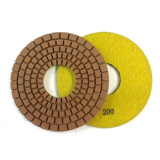 Con-Shine 7 in. DryWet Diamond Polishing Pads Grit 200 Grit CPP70200