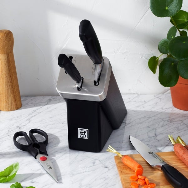 ZWILLING Four Star 5-pc Compact Self-Sharpening Knife Block Set