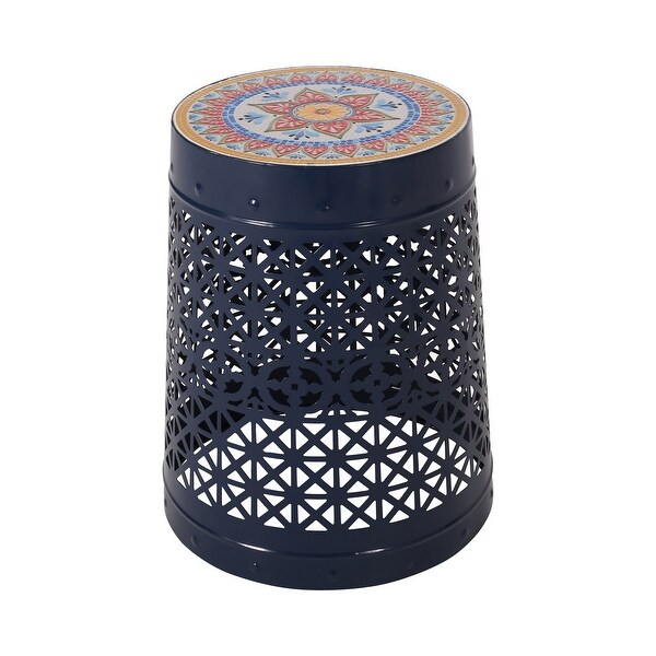 Lace Cut Design Metal Frame SIDE TABLE