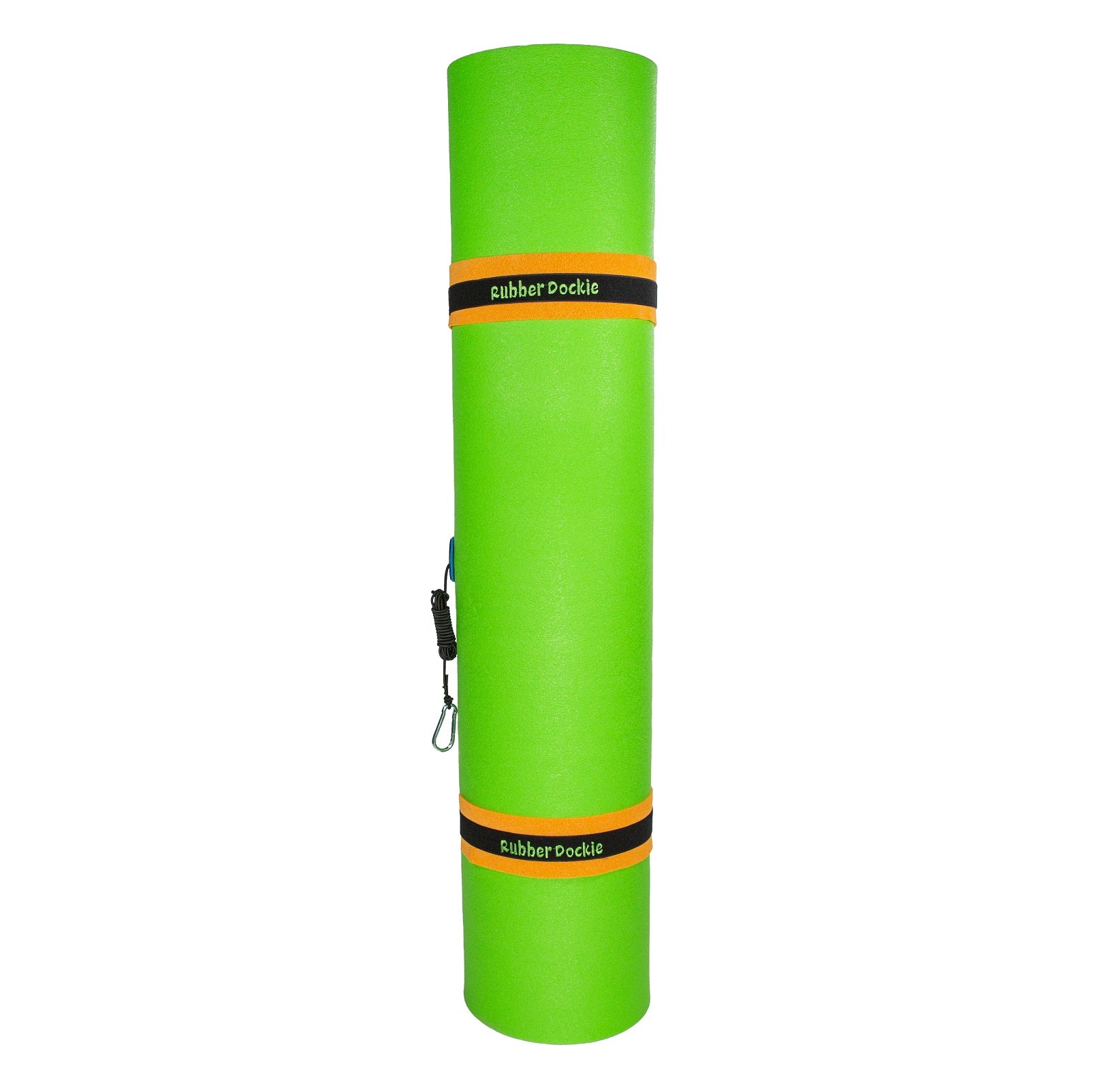 Rubber Dockie 9x6 ft Premium Foam Floating Water Mat Pad (Green and Orange)