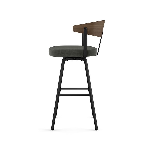 Amisco Quinton Swivel Counter and Bar Stool