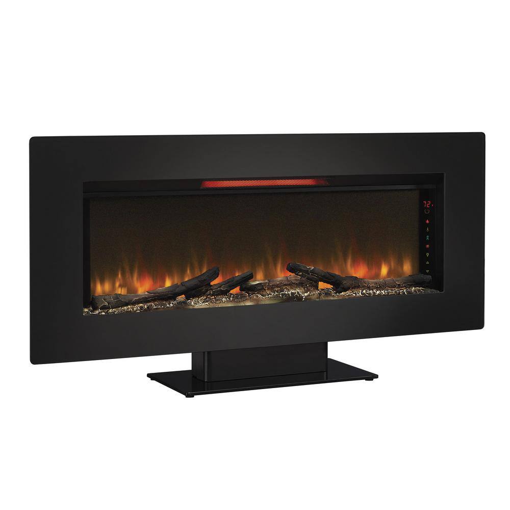 Classic Flame Felicity 47 in. Wall-Mount Infrared Electric Fireplace in Black 47II100GRG