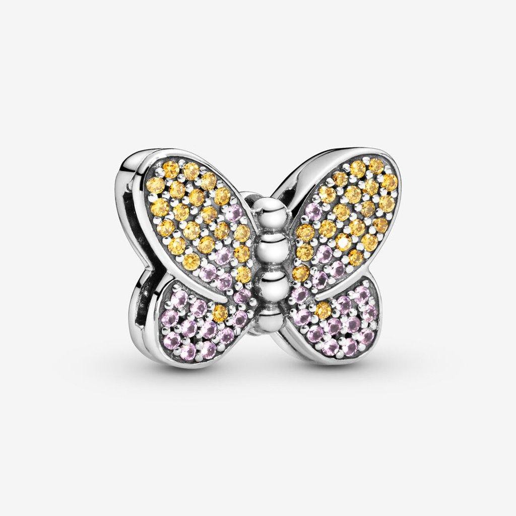 PANDORA  Pavé Butterfly Clip Charm