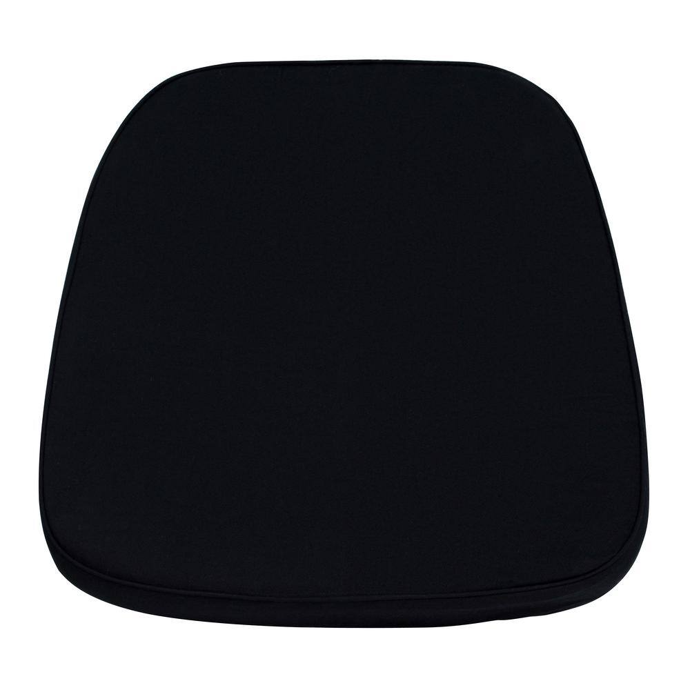 Flash Furniture Soft Black Fabric Chiavari Chair Cushion LELCBLACK