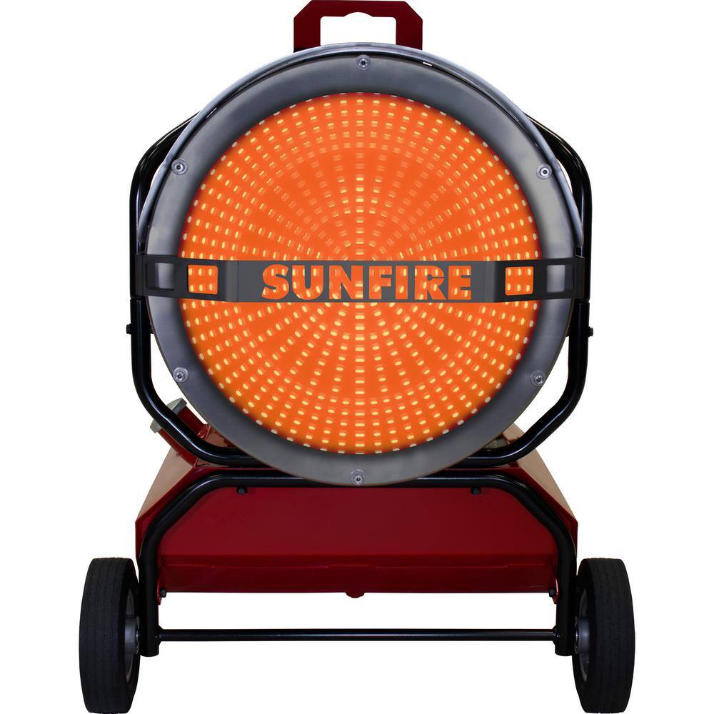 SUNFIRE SF120 120000 BTU DieselKerosene Radiant Heater with Quiet Safe Odorless Operation and Zero Carbon Monoxide SF120