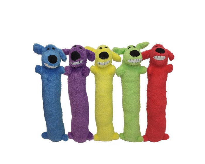 Assorted Multipet Loofa Dog 12Dog Toy (47712)