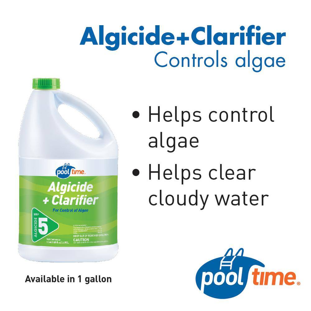 Pool Time 128 oz. Algicide and Clarifier Stabilizer 15128PTM