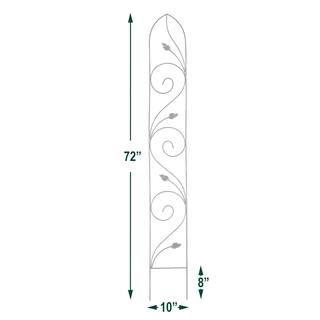 Arcadia Garden Products Autumn Leaf 72 in. x 10 in. Metal Trellis TR06