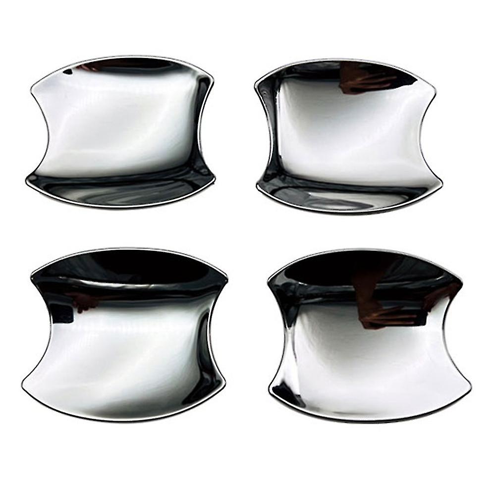 Car Chrome Silver External Door Handle Bowl Cover Cup Cavity Insert Catch Molding For -v 2022 2023