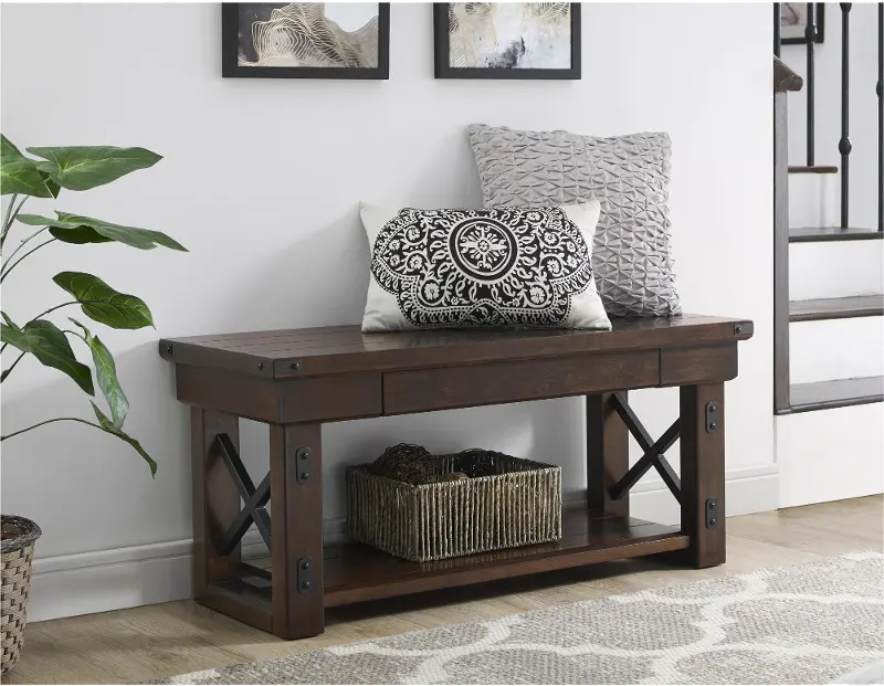 Wildwood Espresso Entryway Bench