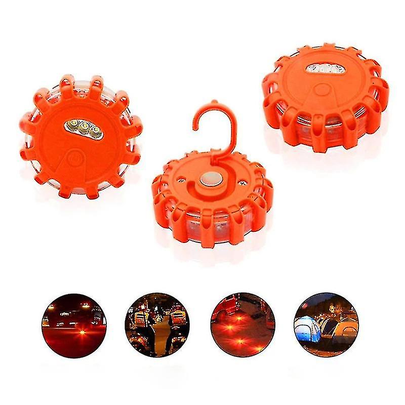 3pcs Road Flares Car Emergency Light Safety Warning Camping Magnetic Emergency Safety Light