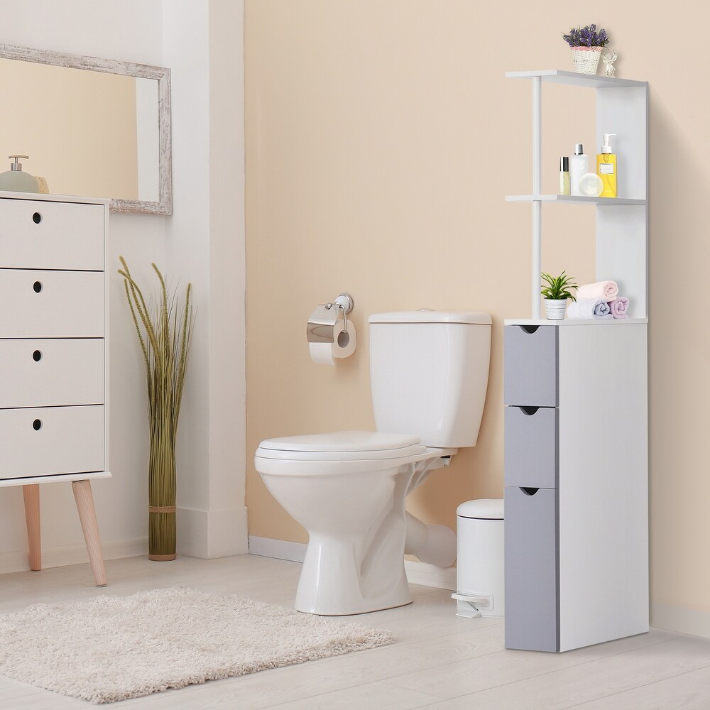 Bathroom Tower Storage Cabinet   6\