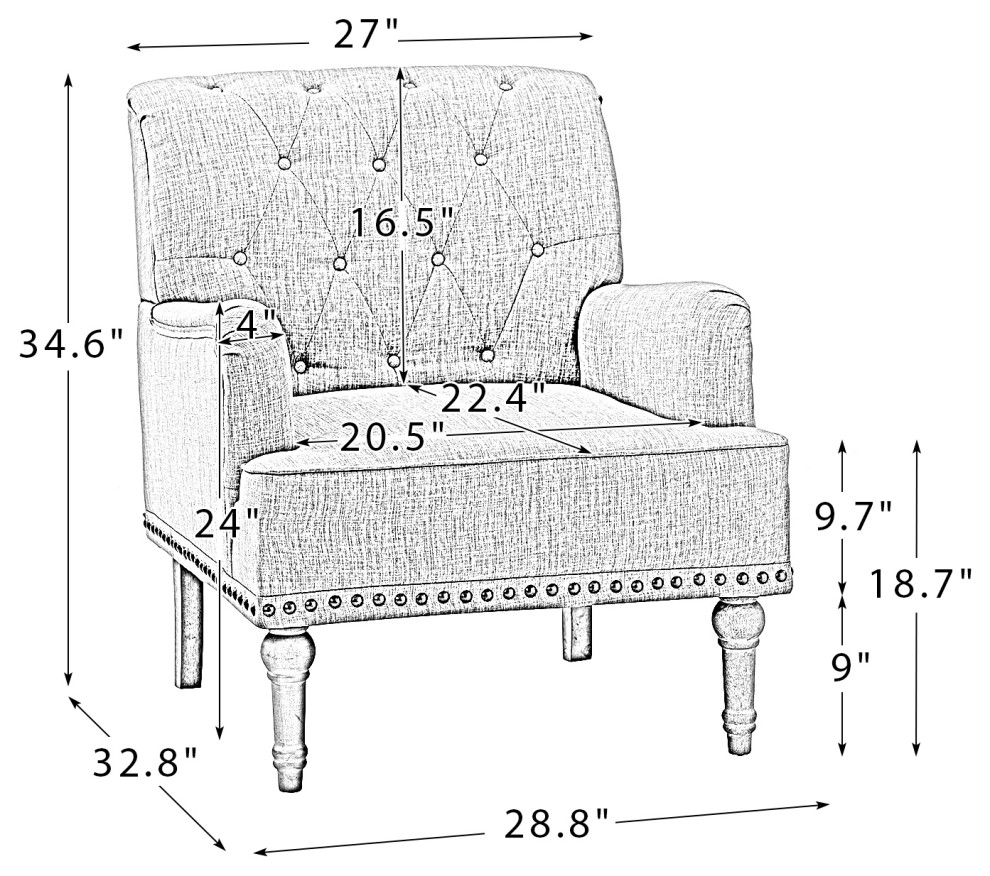 Traditional Armchair  Set of 2   Traditional   Armchairs And Accent Chairs   by Karat Home  Houzz