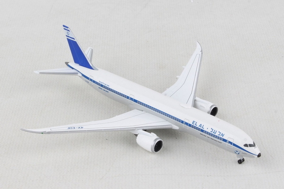 Daron HE533201Herpa El Al 787 9 1/500 Retro Livery