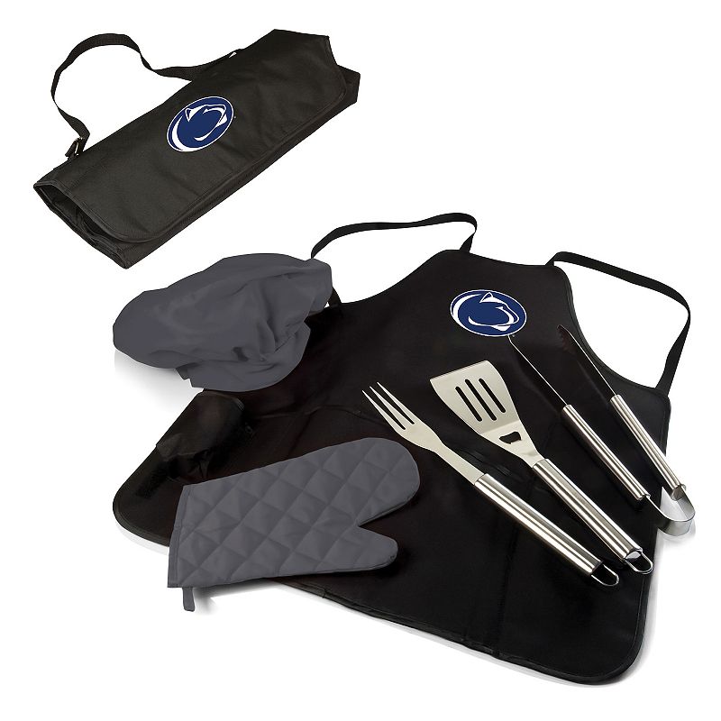 Picnic Time Penn Quakers BBQ Apron Tote Pro Grill Set