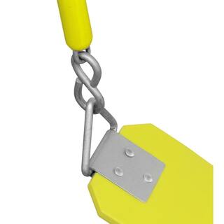 SWINGAN Machrus Swingan Belt Swing For All Ages with Soft Grip Chain Fully Assembled Yellow SW27CS-YL