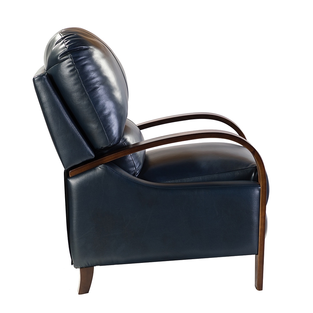 Alexandra Genuine Leather Manual Recliner